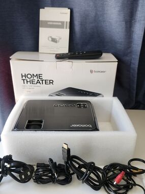 Bomaker GC355 Home Theater Wireless Projector – 720P HD With User Manual